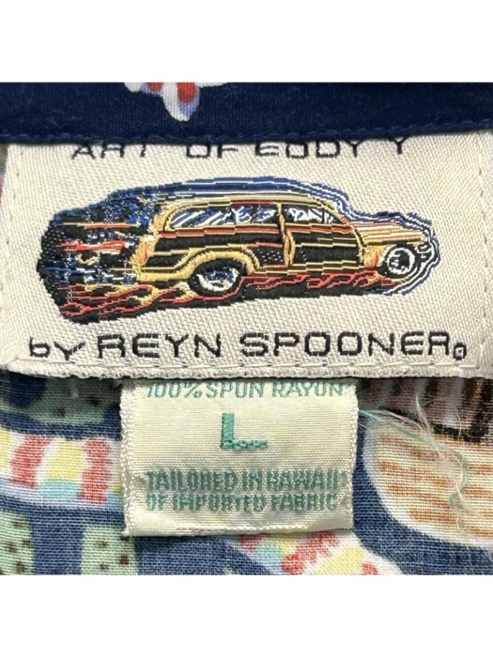 Reyn Spooner Shirt Womens L Multicolor Eddy Y Guitar Hawaiian Aloha Rayon Hawaii - Picture 4 of 9